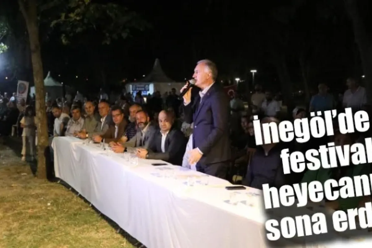 İnegöl'de festival heyecanı sona erdi