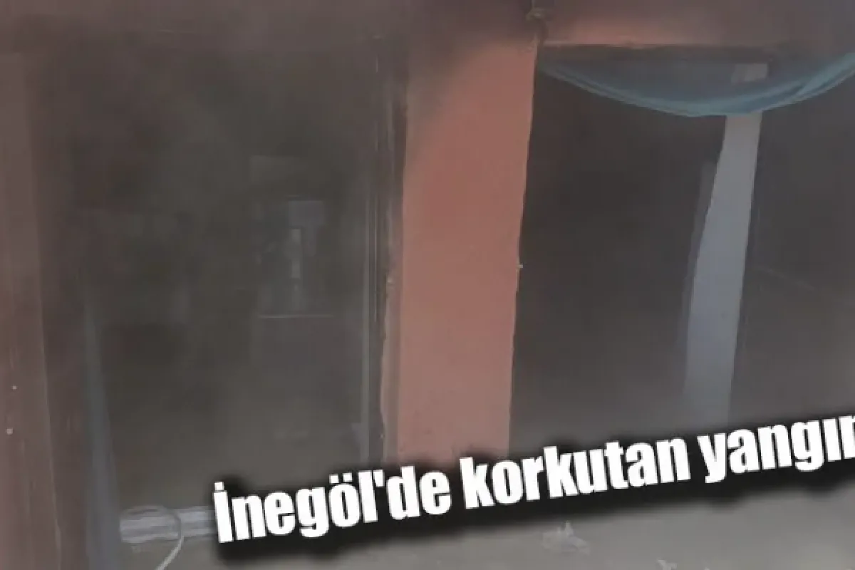 İnegöl'de korkutan yangın