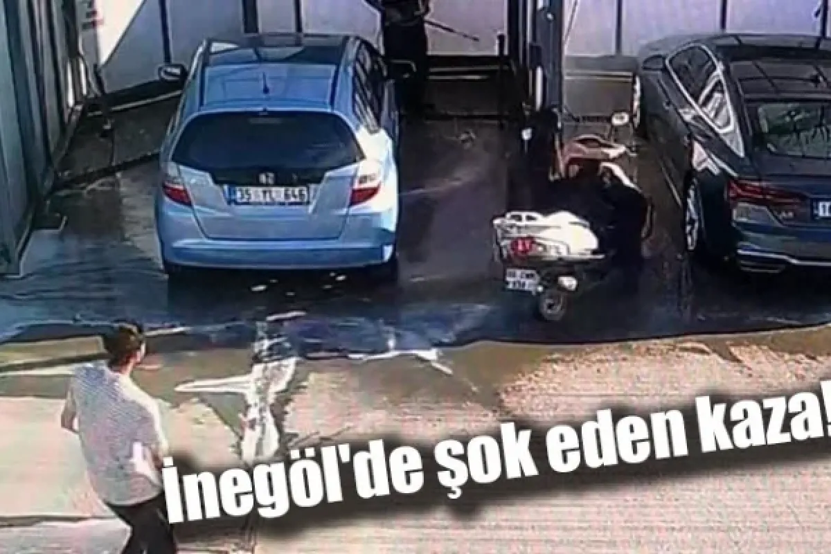 İnegöl'de şok eden kaza!