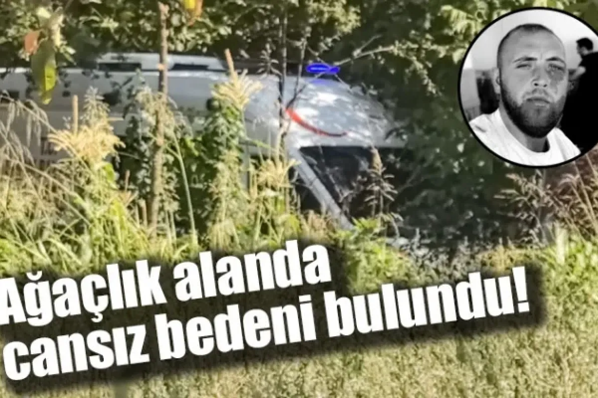 Ağaçlık alanda cansız bedeni bulundu!
