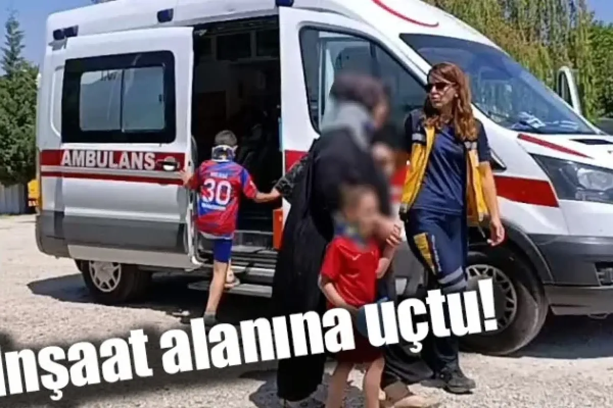 İnşaat alanına uçtu!