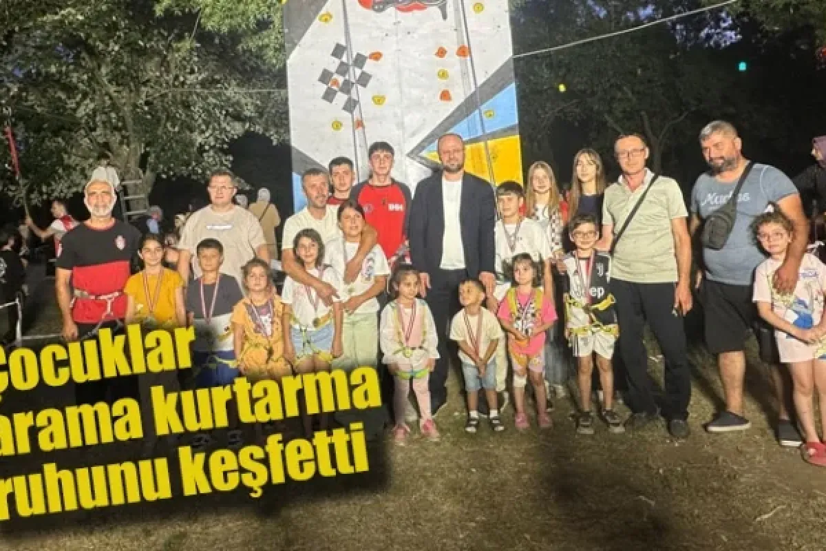 Çocuklar arama kurtarma ruhunu keşfetti