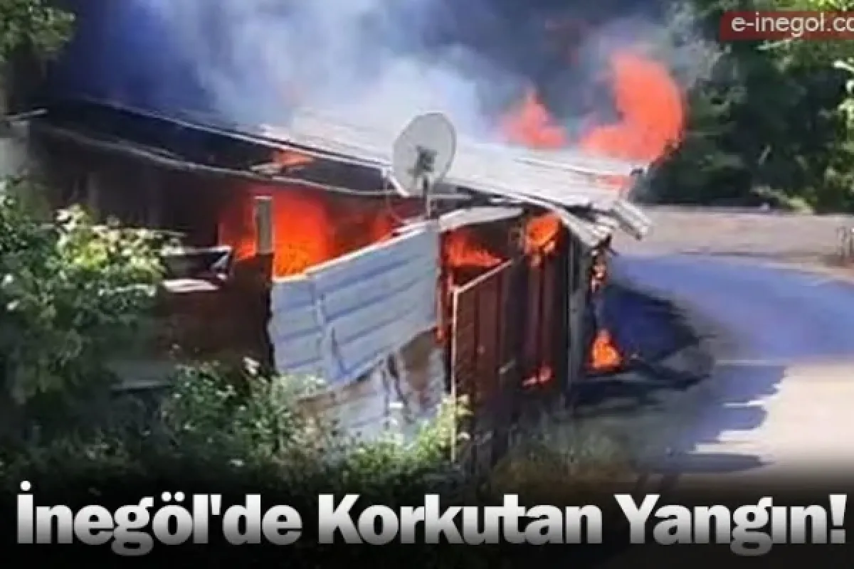 İnegöl'de Korkutan Yangın!