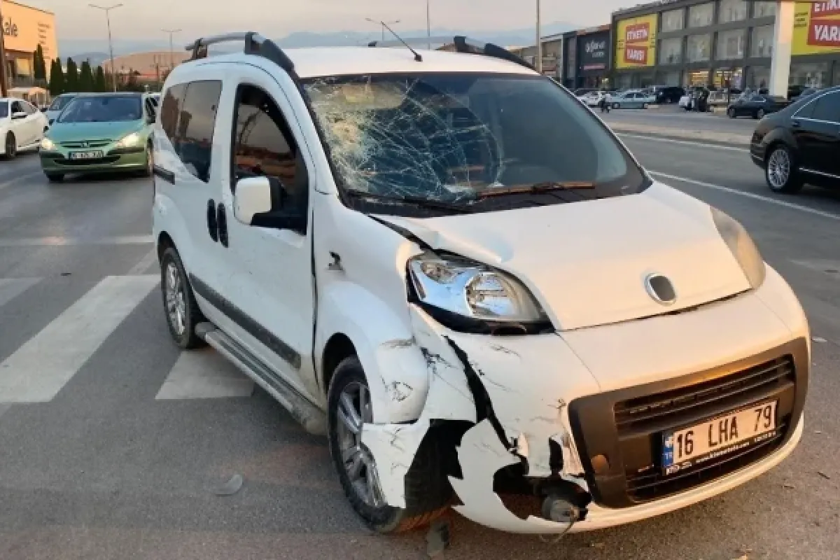 İnegöl'de korkutan kaza