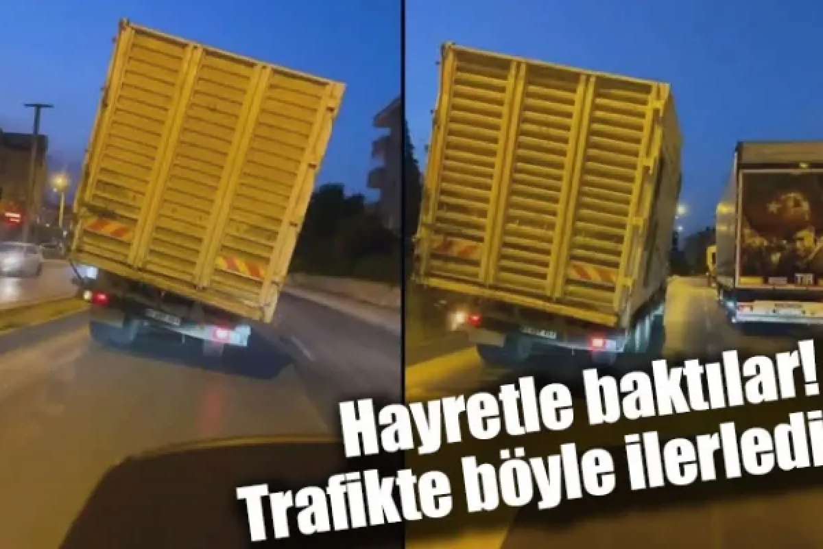 Hayretle baktılar! Trafikte böyle ilerledi
