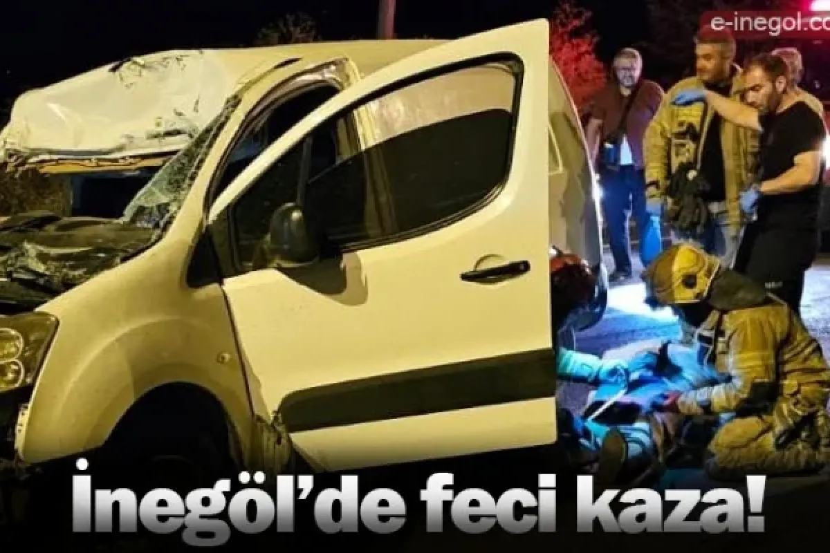 İnegöl'de feci kaza