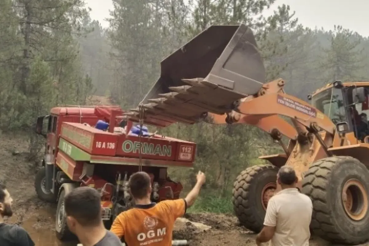 İnegöl’ün Dayanışma Ruhu Yangın Bölgesinde