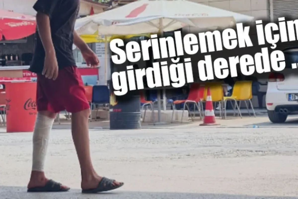 Serinlemek için girdiği derede ...
