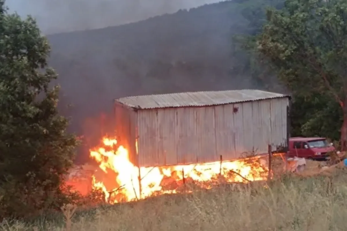 İnegöl'de korkutan yangın