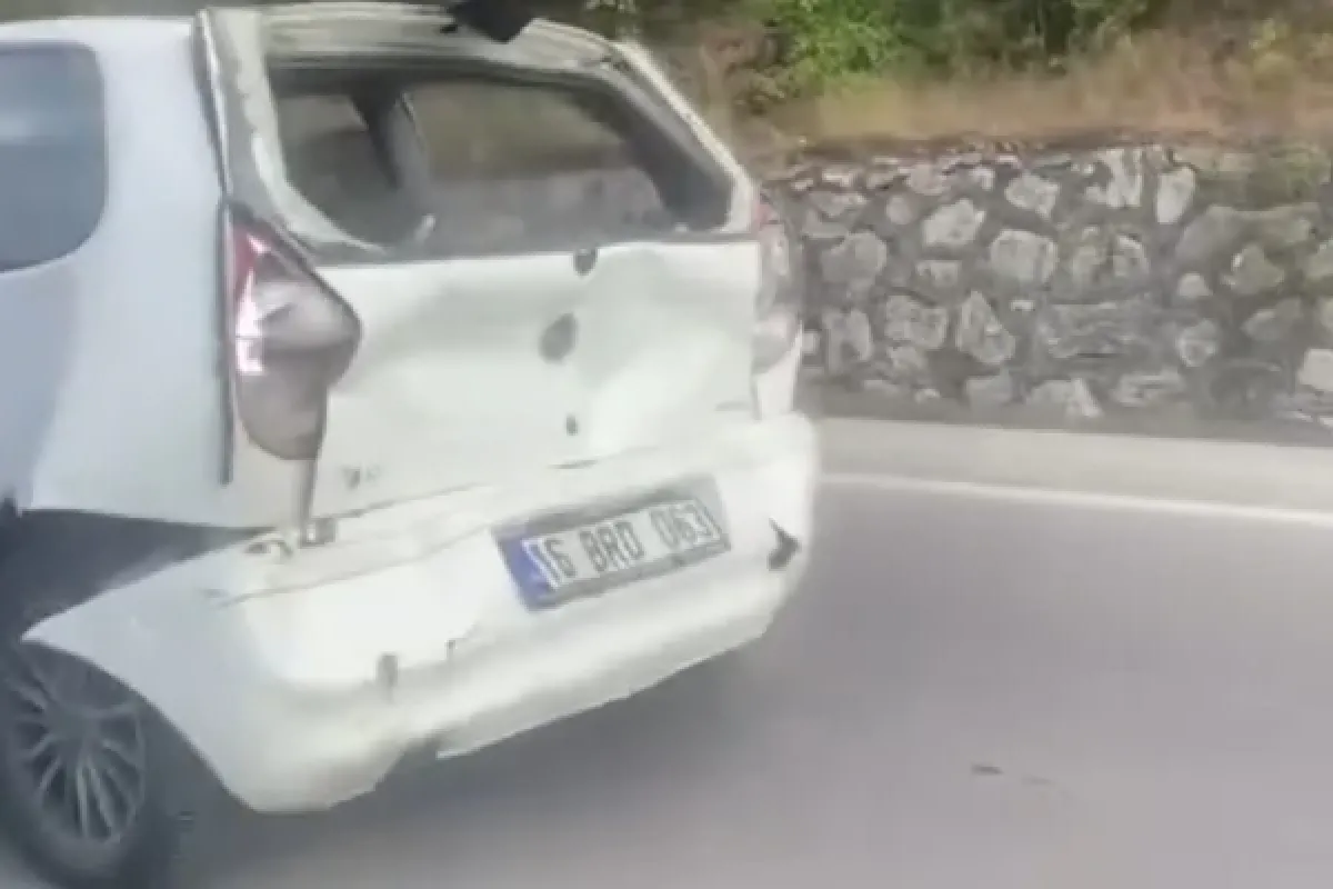 İnegöl yolunda kaza