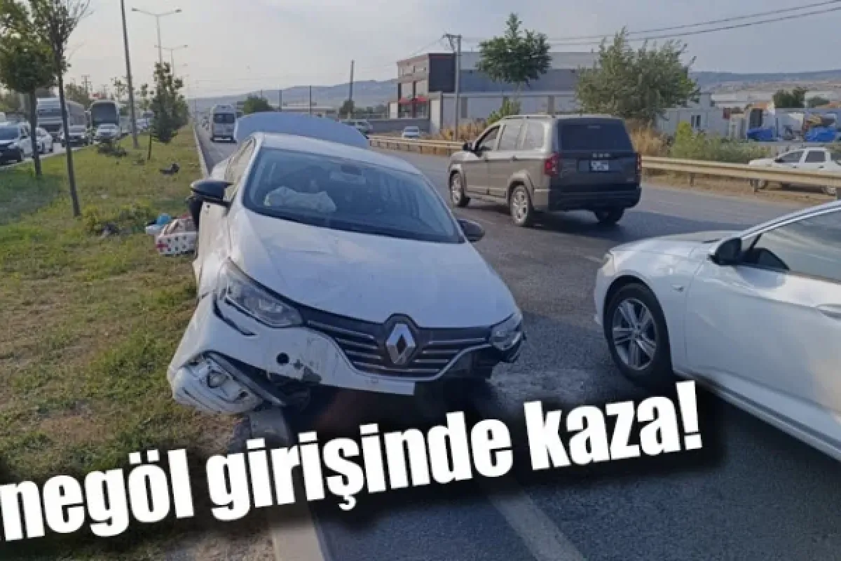 İnegöl girişinde kaza!