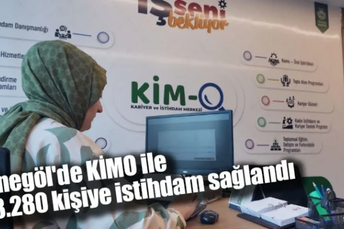 İnegöl'de KİMO ile 3.280 kişiye istihdam sağlandı