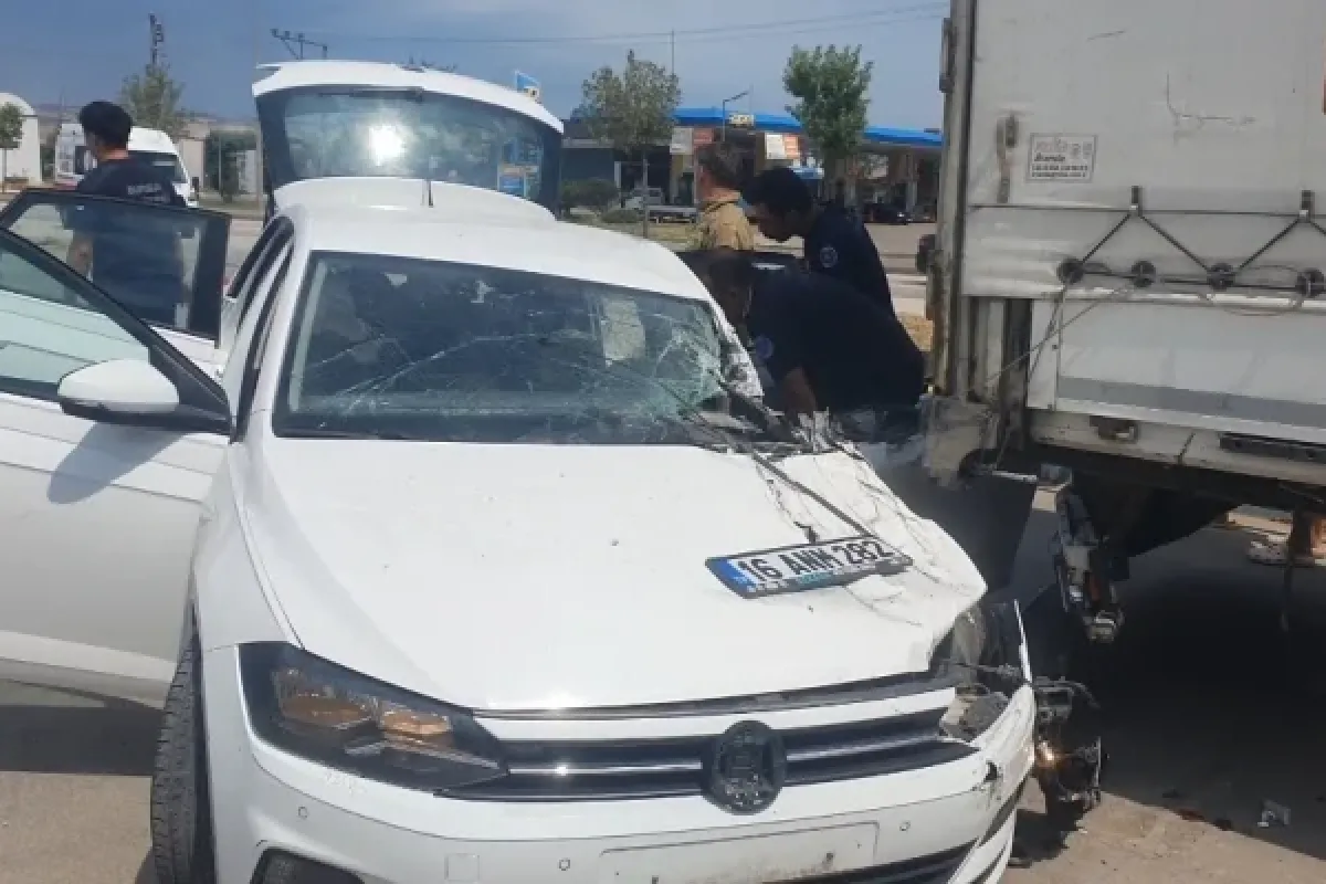 İnegöl girişinde feci kaza