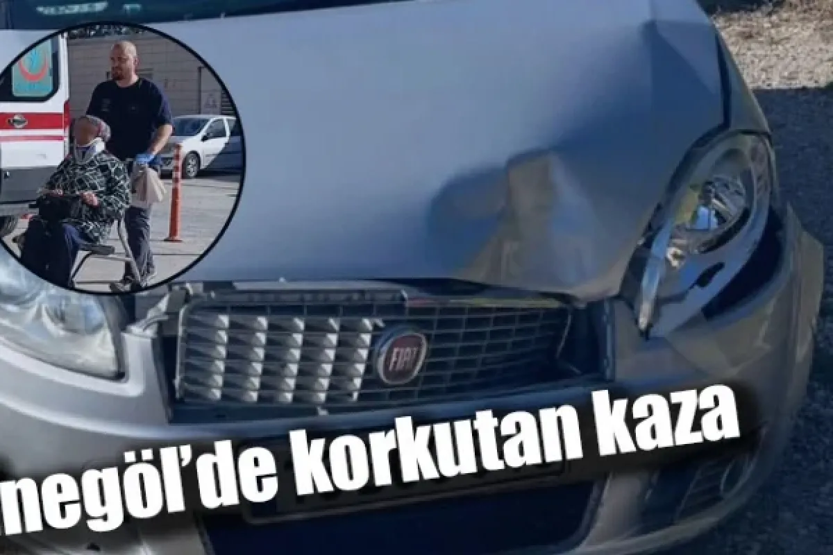 İnegöl'de korkutan kaza
