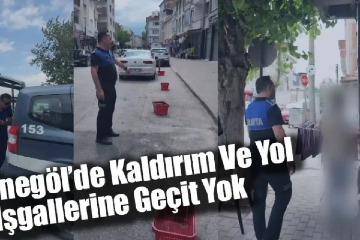 İnegöl’de Kaldırım Ve Yol İşgallerine Geçit Yok
