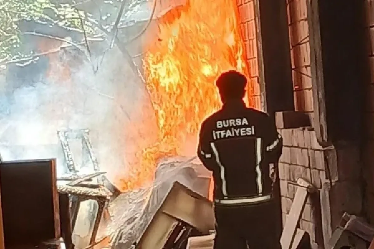 İnegöl'de korkutan yangın
