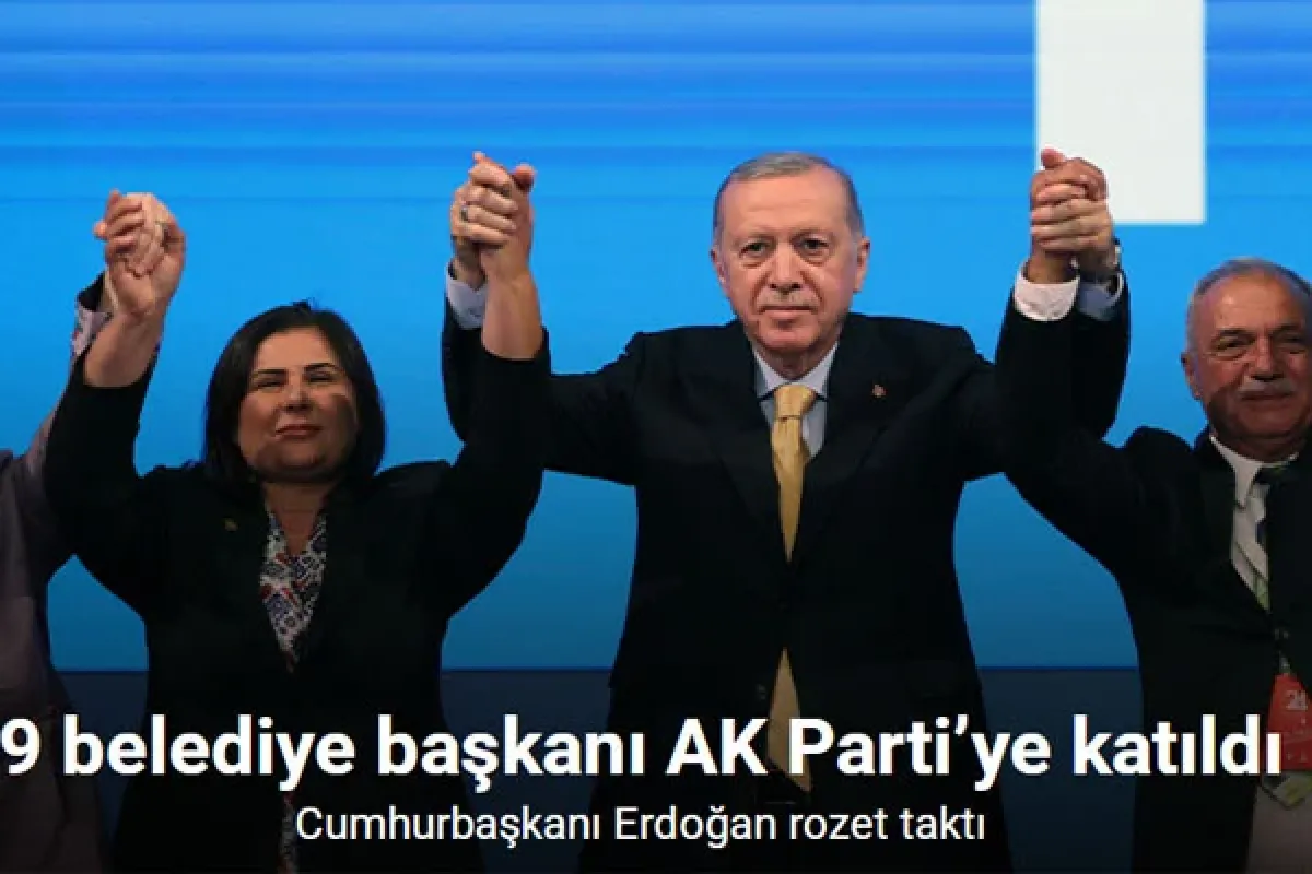 9 belediye başkanı AK Parti’ye katıldı