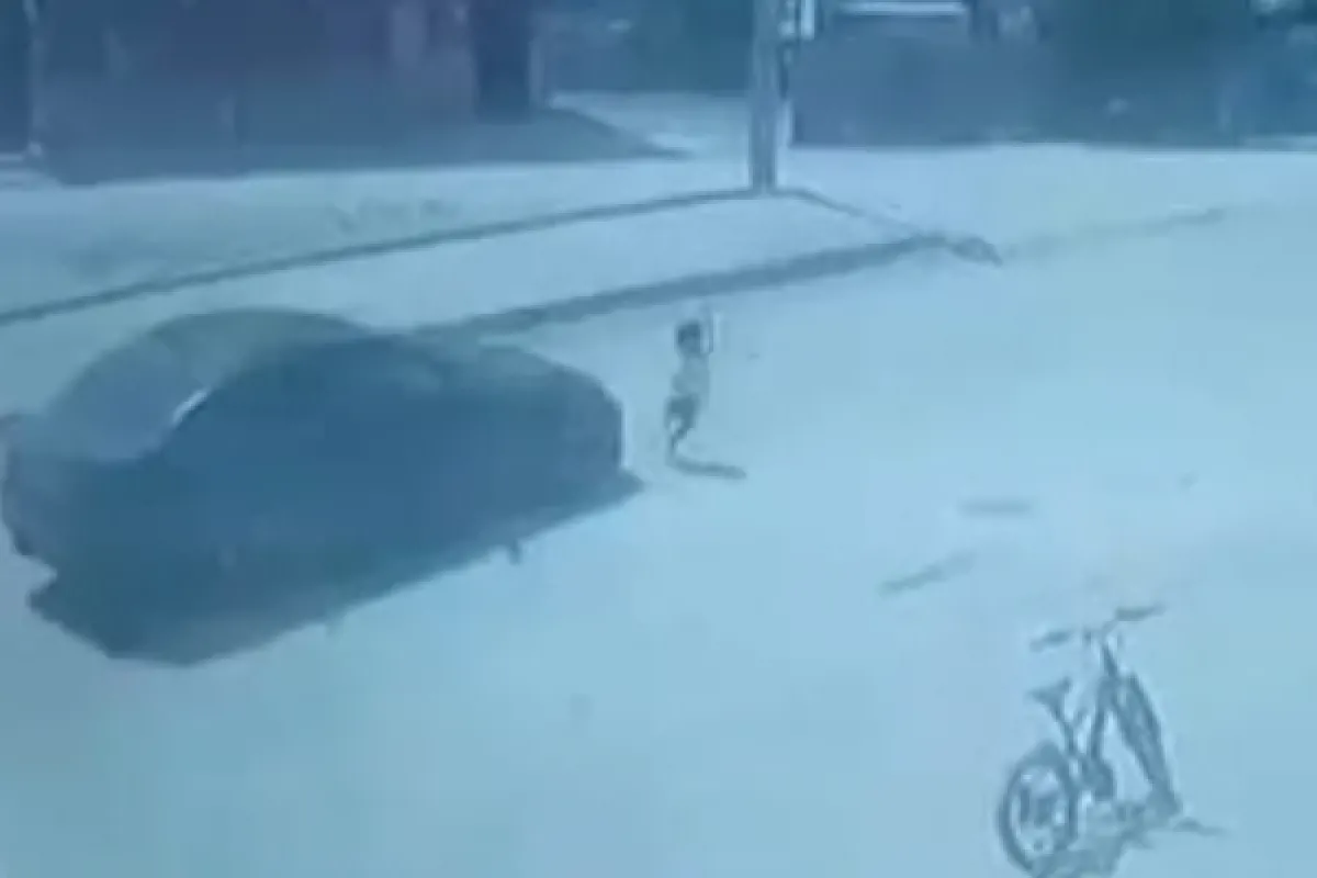 Kaza anı güvenlik kamerasında