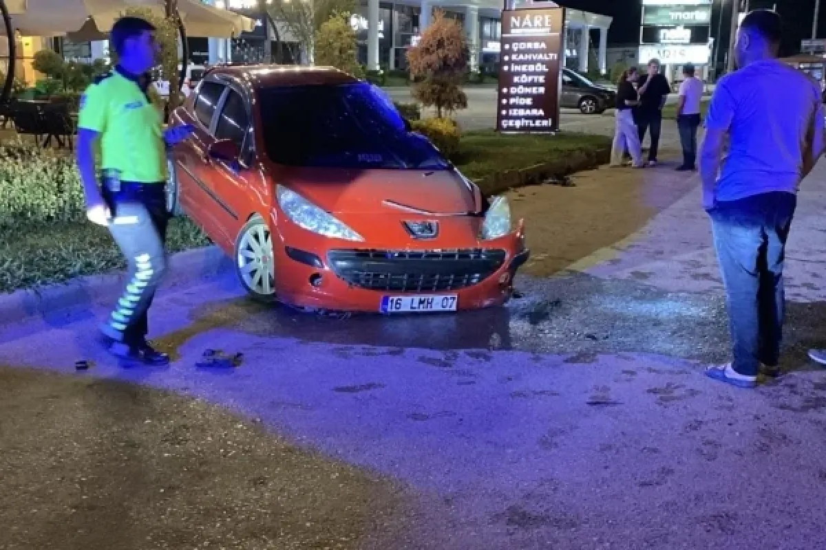 İnegöl girişinde kaza