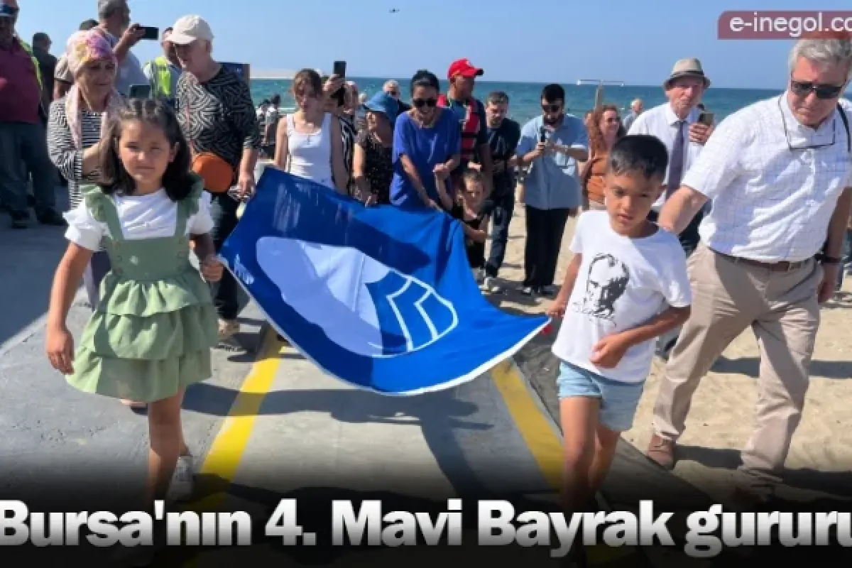 Bursa'nın 4. Mavi Bayrak gururu