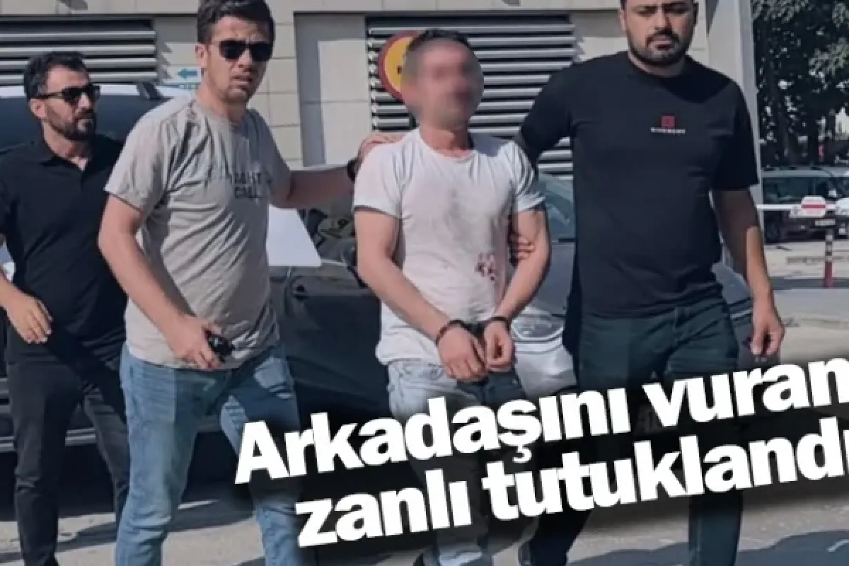 Arkadaşını vuran zanlı tutuklandı