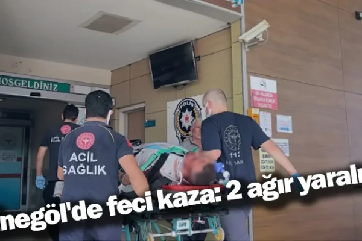 İnegöl'de feci kaza: 2 ağır yaralı