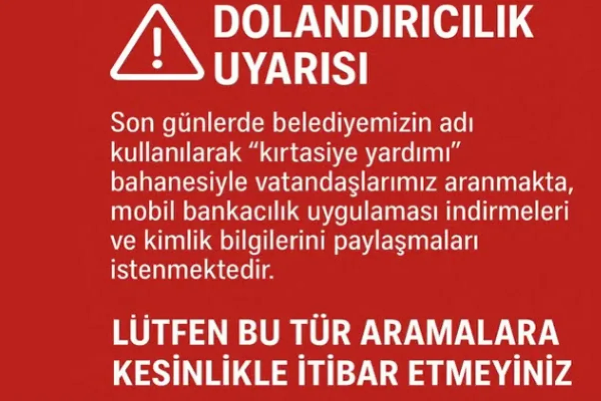 İnegöl Belediyesi'nden dolandırıcılık uyarısı!