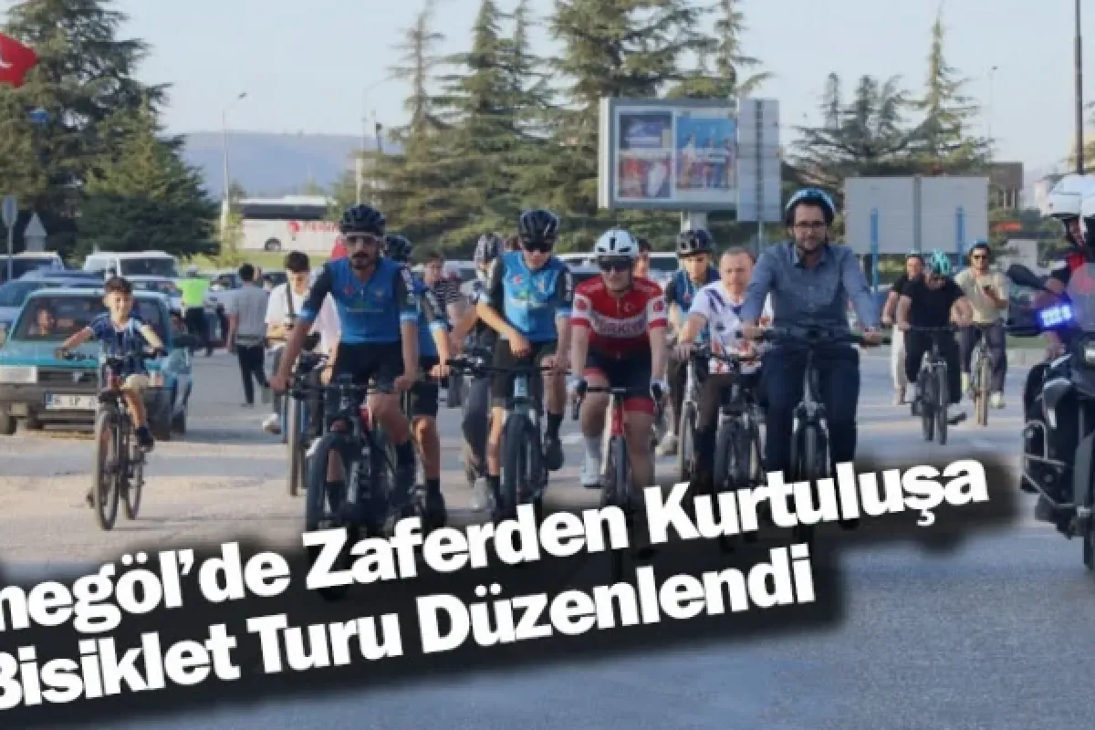 İnegöl’de Zaferden Kurtuluşa Bisiklet Turu Düzenlendi