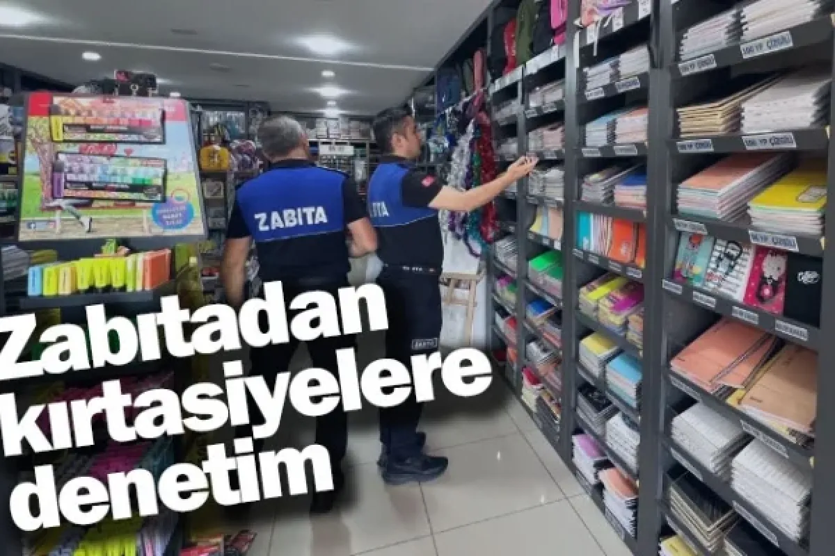 Zabıtadan kırtasiyelere denetim