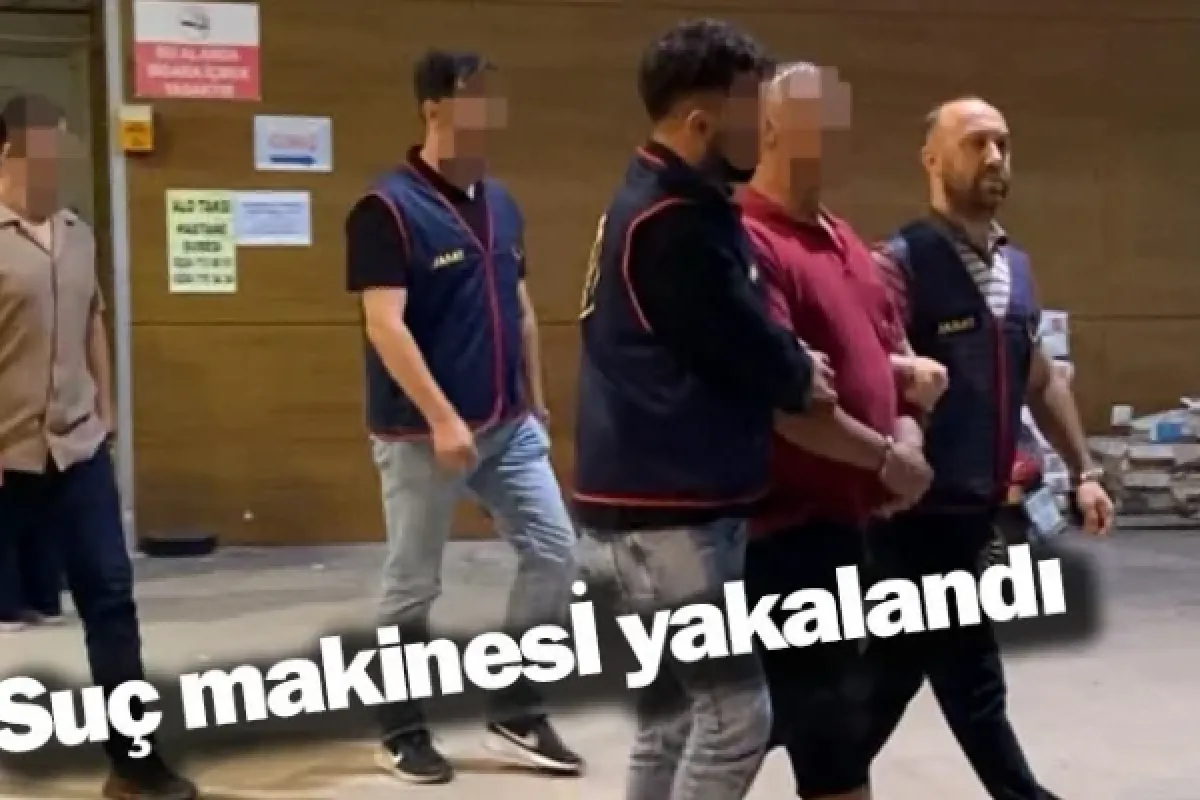 Suç makinesi yakalandı 