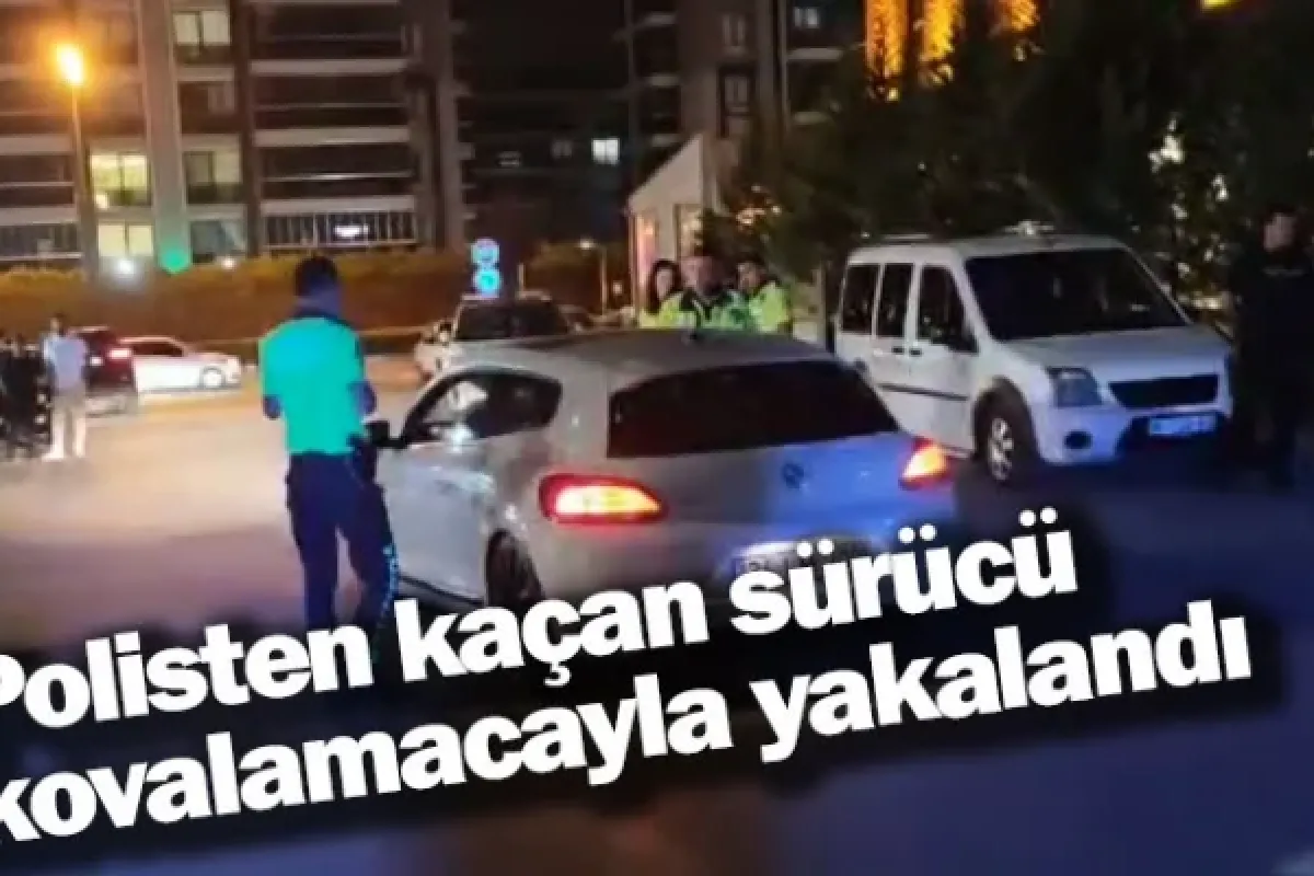 Polisten kaçan sürücü kovalamacayla yakalandı