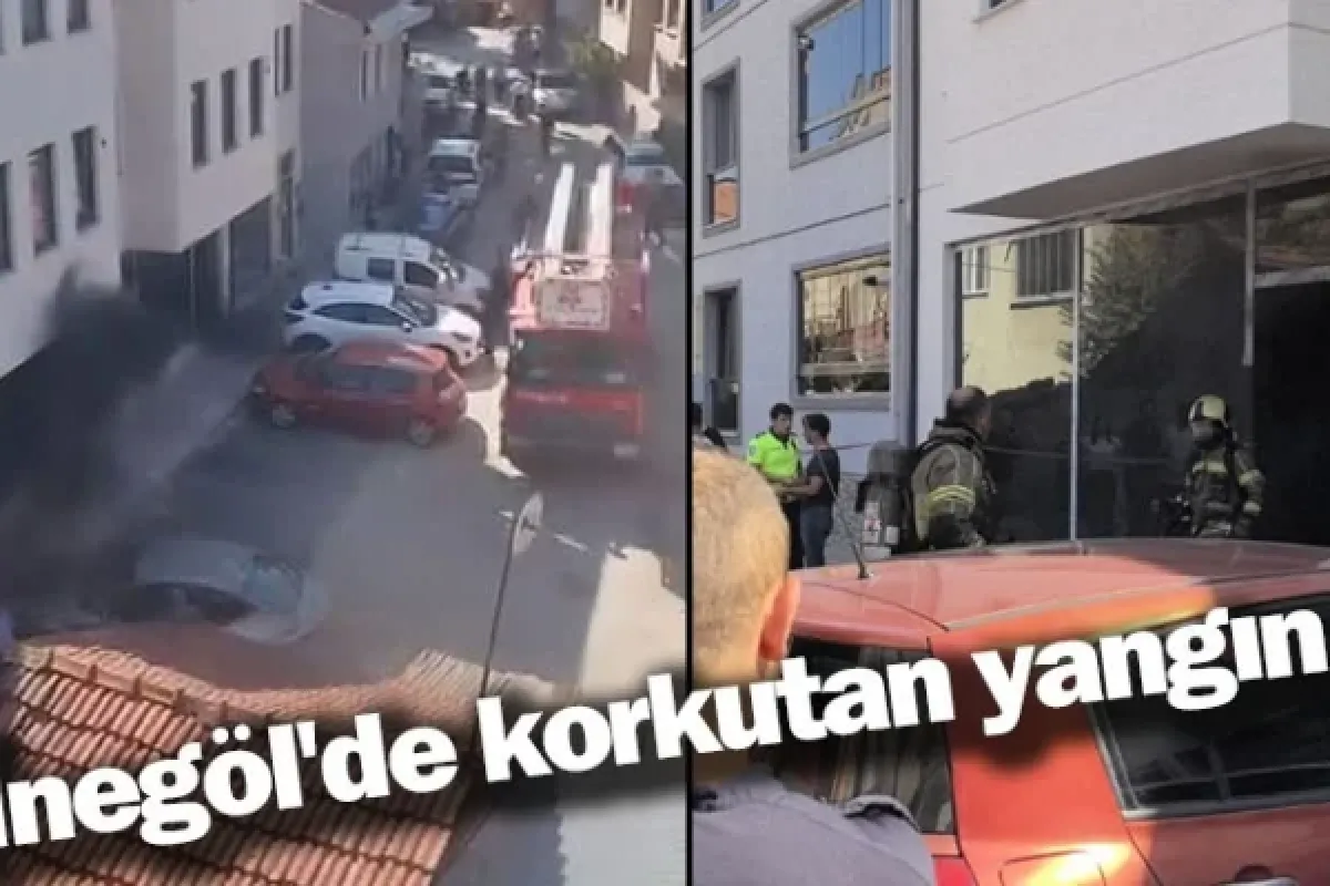 İnegöl'de korkutan yangın
