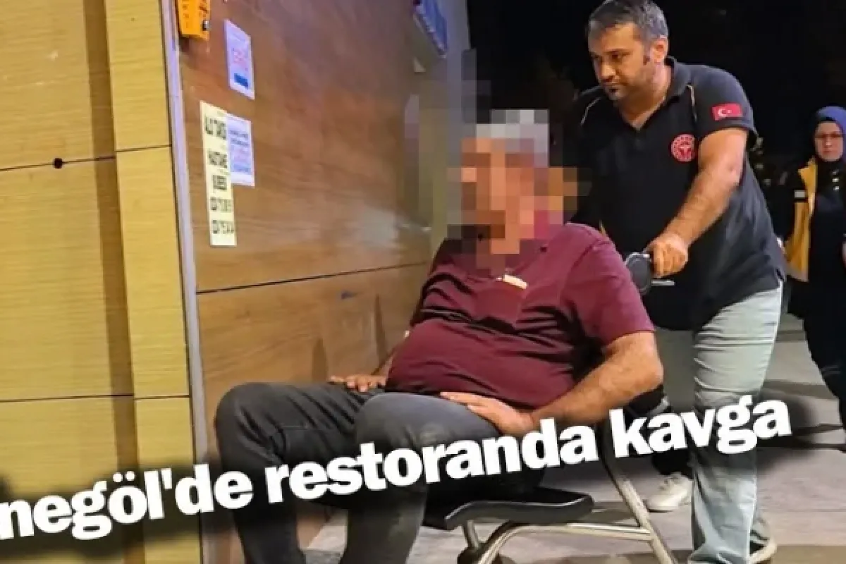 İnegöl'de restoranda kavga