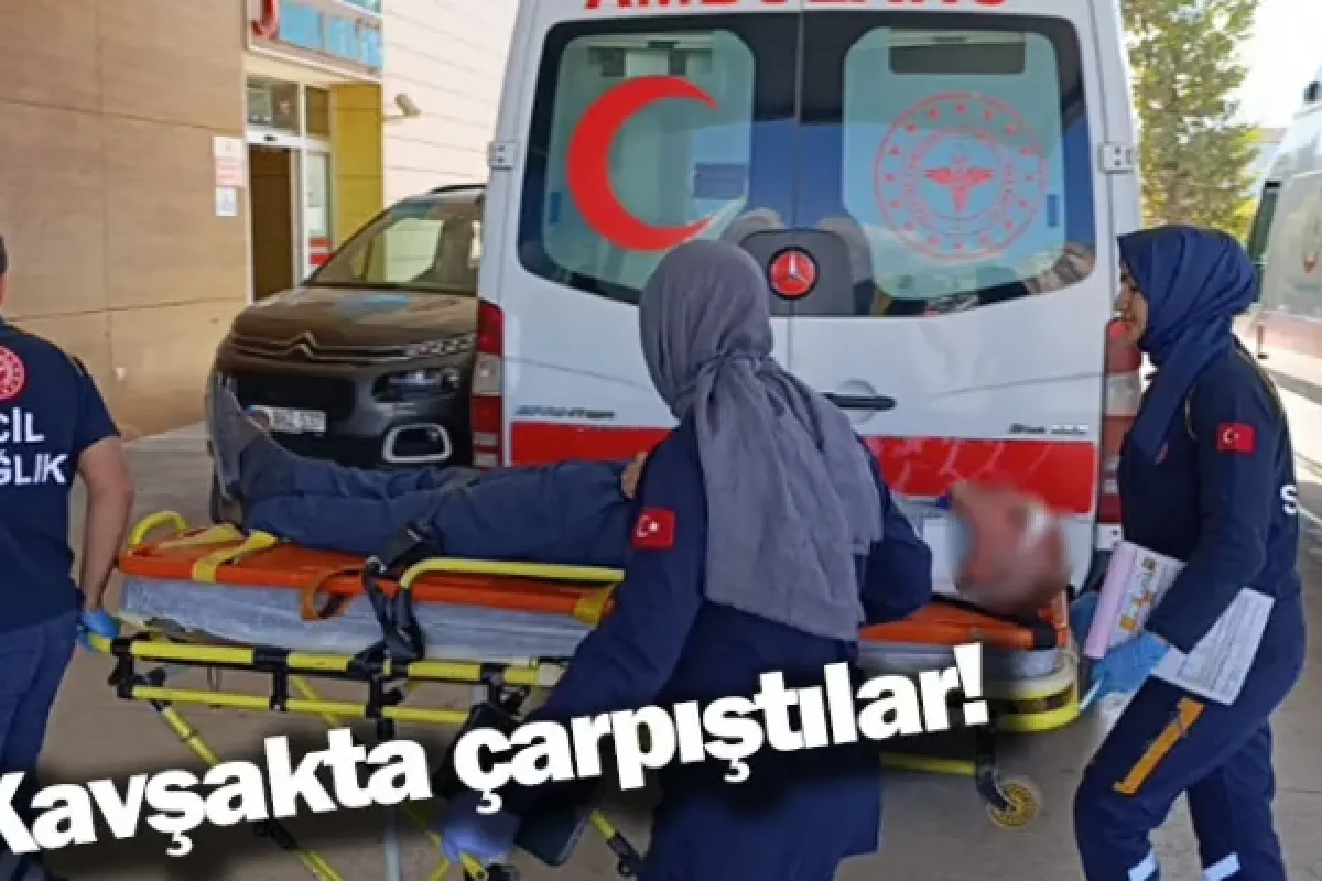 Kavşakta çarpıştılar!