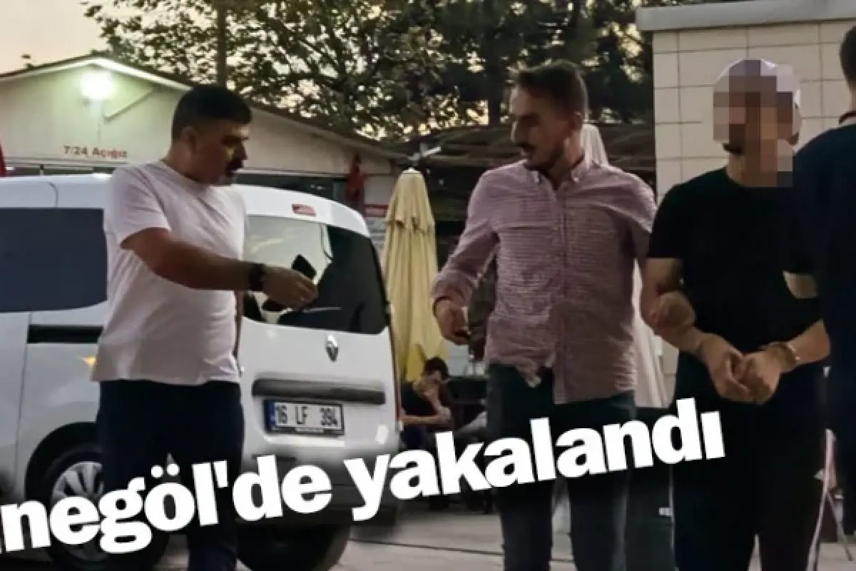 İnegöl'de yakalandı