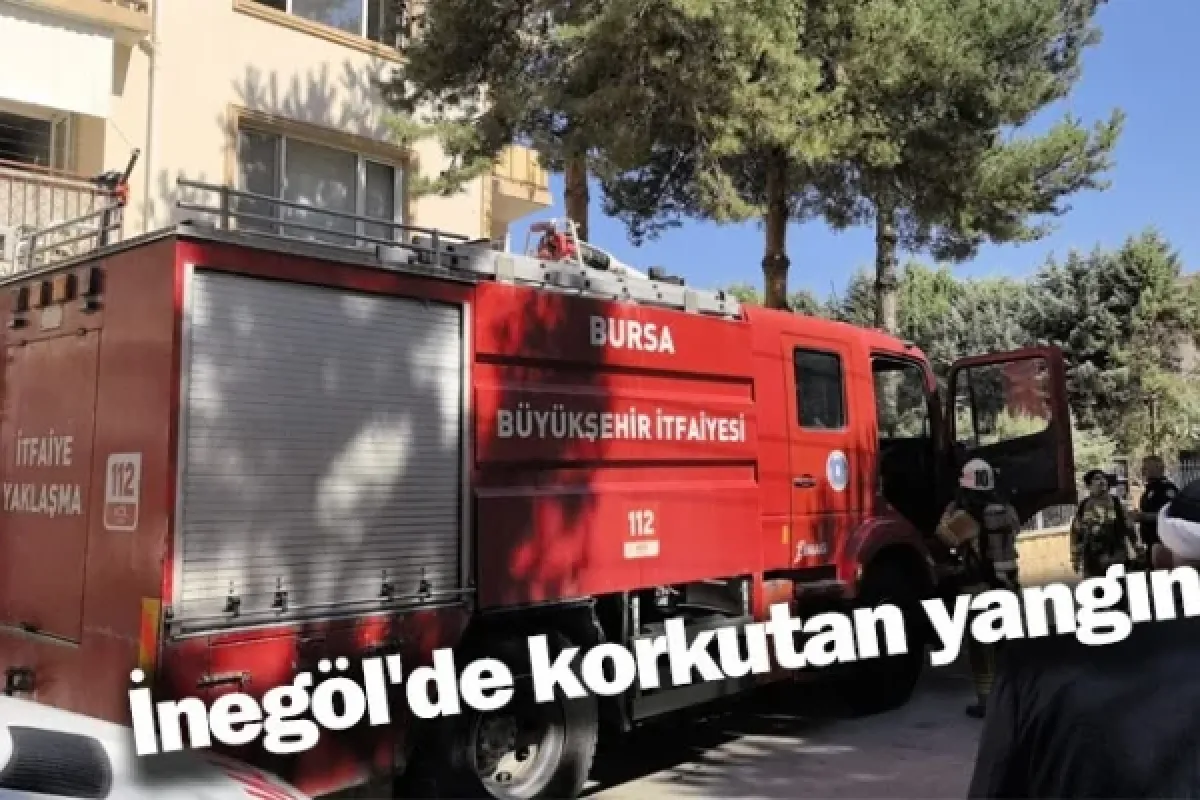 İnegöl'de korkutan yangın