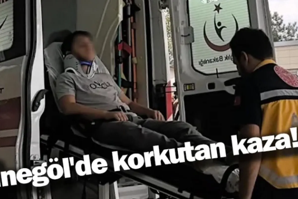 İnegöl'de korkutan kaza!