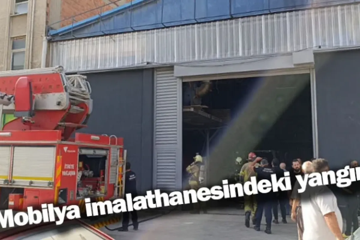 Mobilya imalathanesindeki yangın