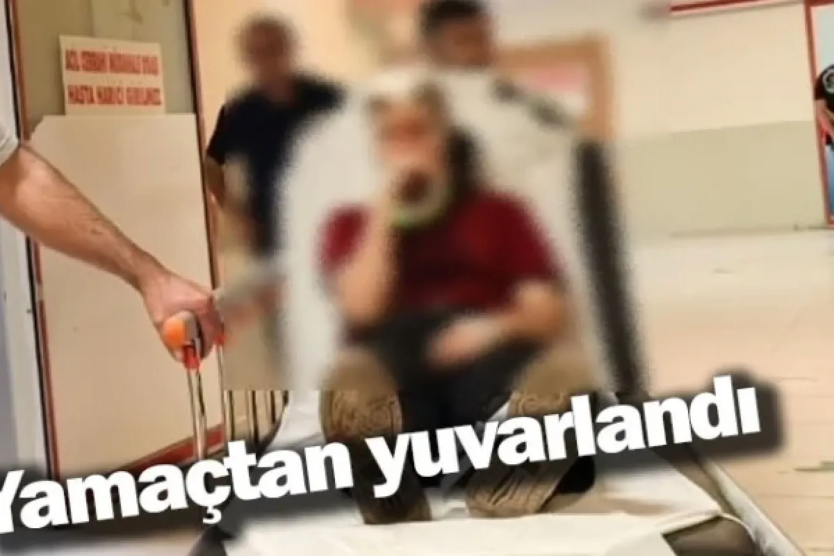 Yamaçtan yuvarlandı