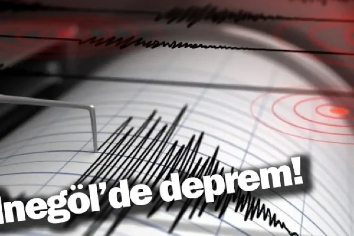 İnegöl'de deprem!