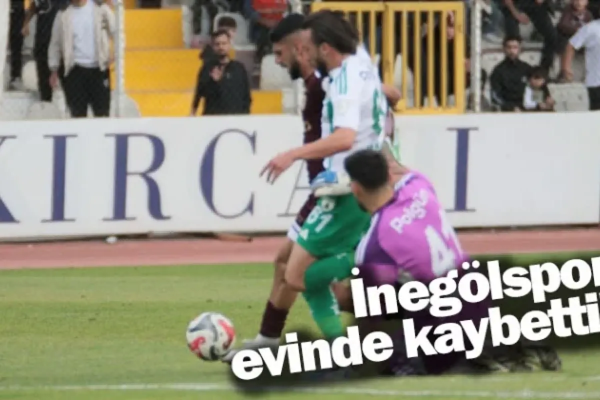 İnegölspor evinde kaybetti!