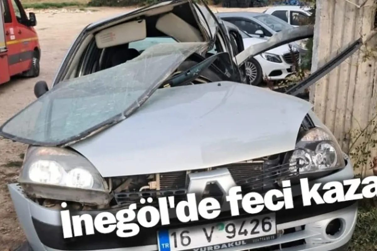 İnegöl'de feci kaza