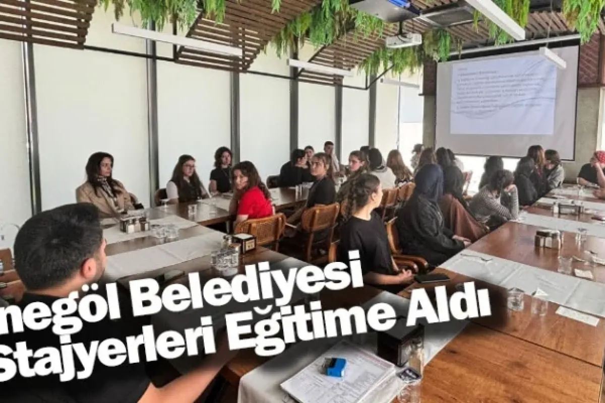 İnegöl Belediyesi Stajyerleri Eğitime Aldı