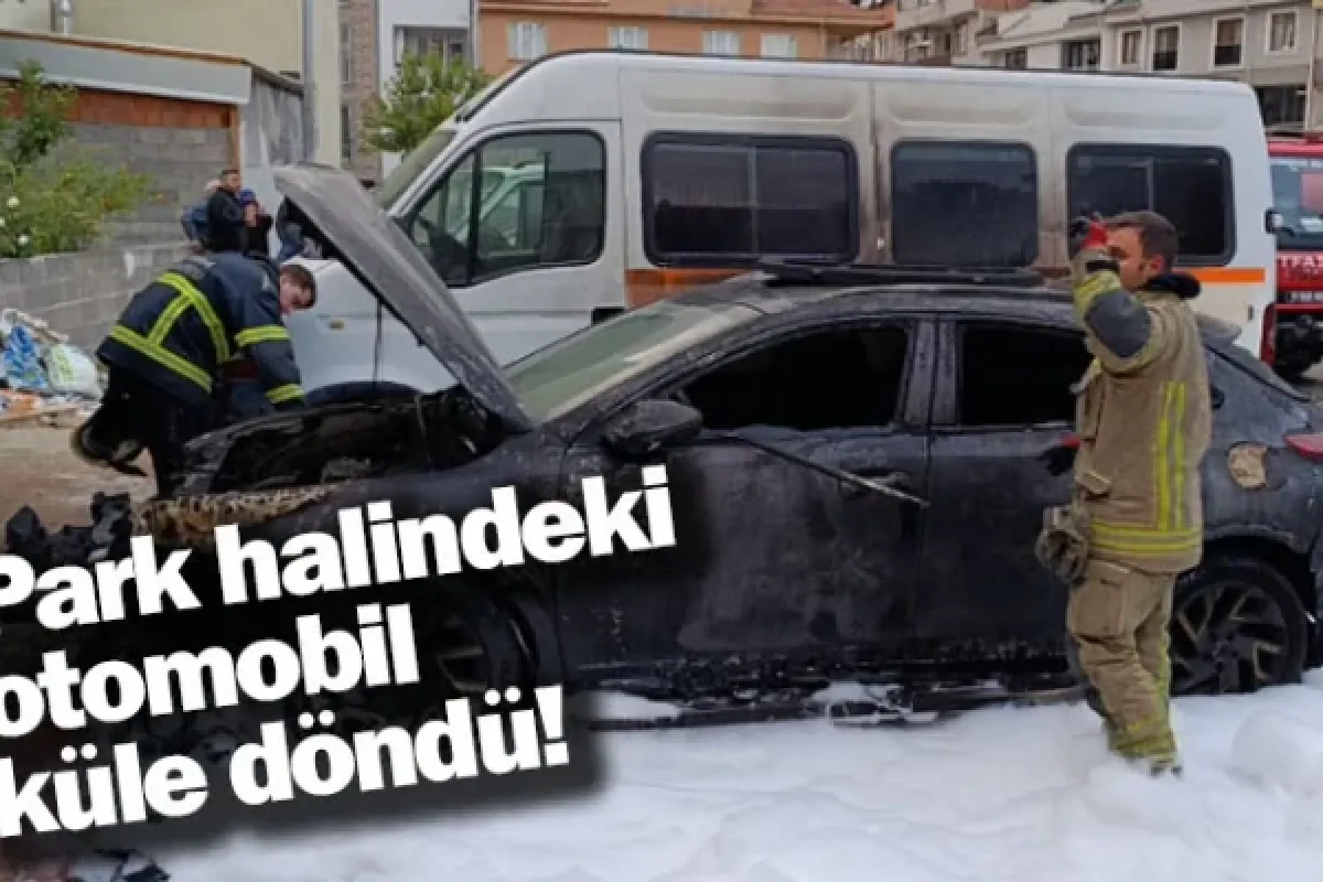 Park halindeki otomobil küle döndü!