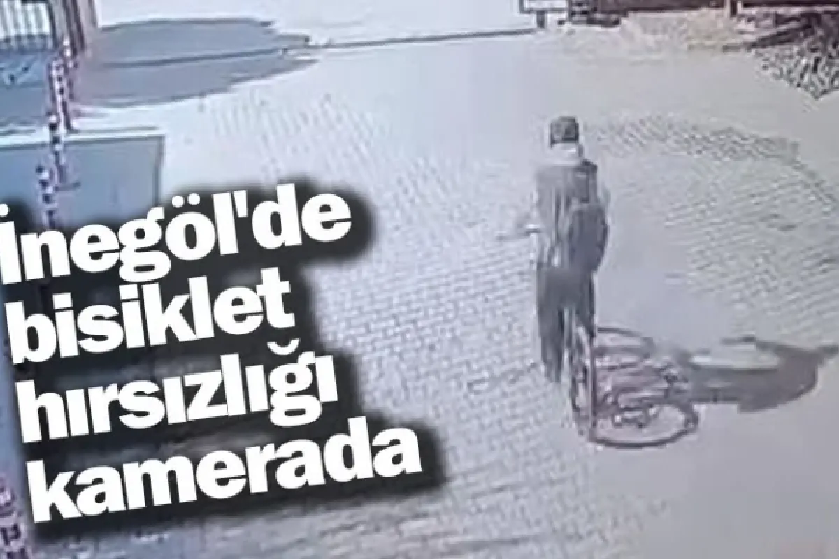 İnegöl'de bisiklet hırsızlığı kamerada