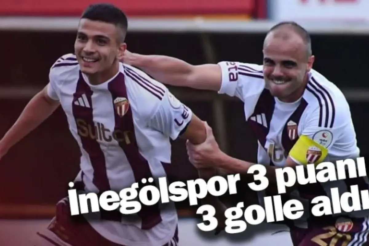 İnegölspor 3 puanı 3 golle aldı