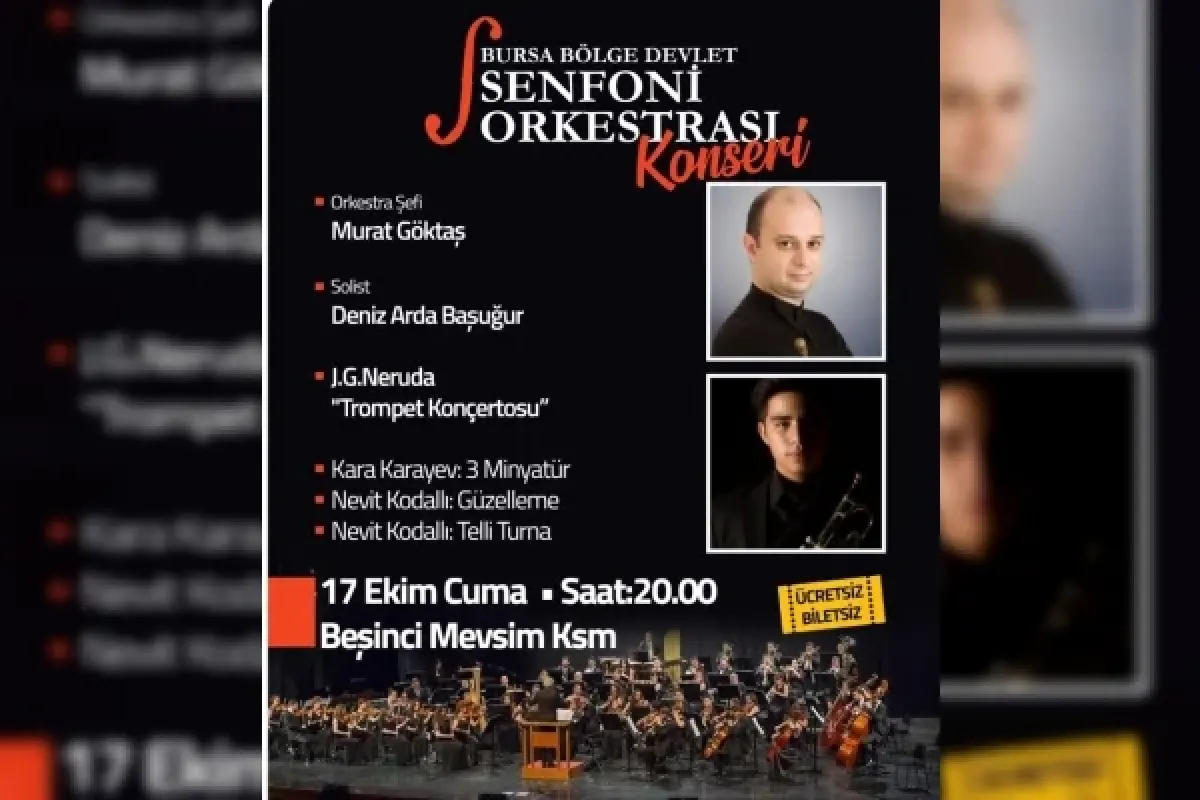 Bursa Bölge Devlet Senfoni Orkestrası İnegöl’de Sahne Alıyor