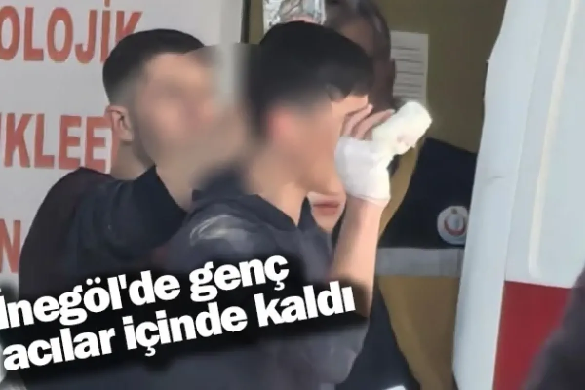 İnegöl'de genç acılar içinde kaldı
