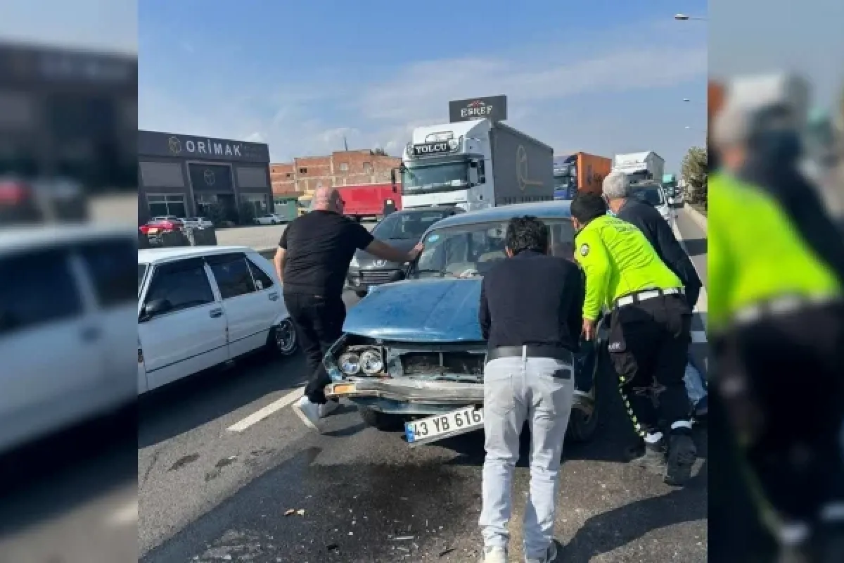İnegöl'de zincirleme kaza