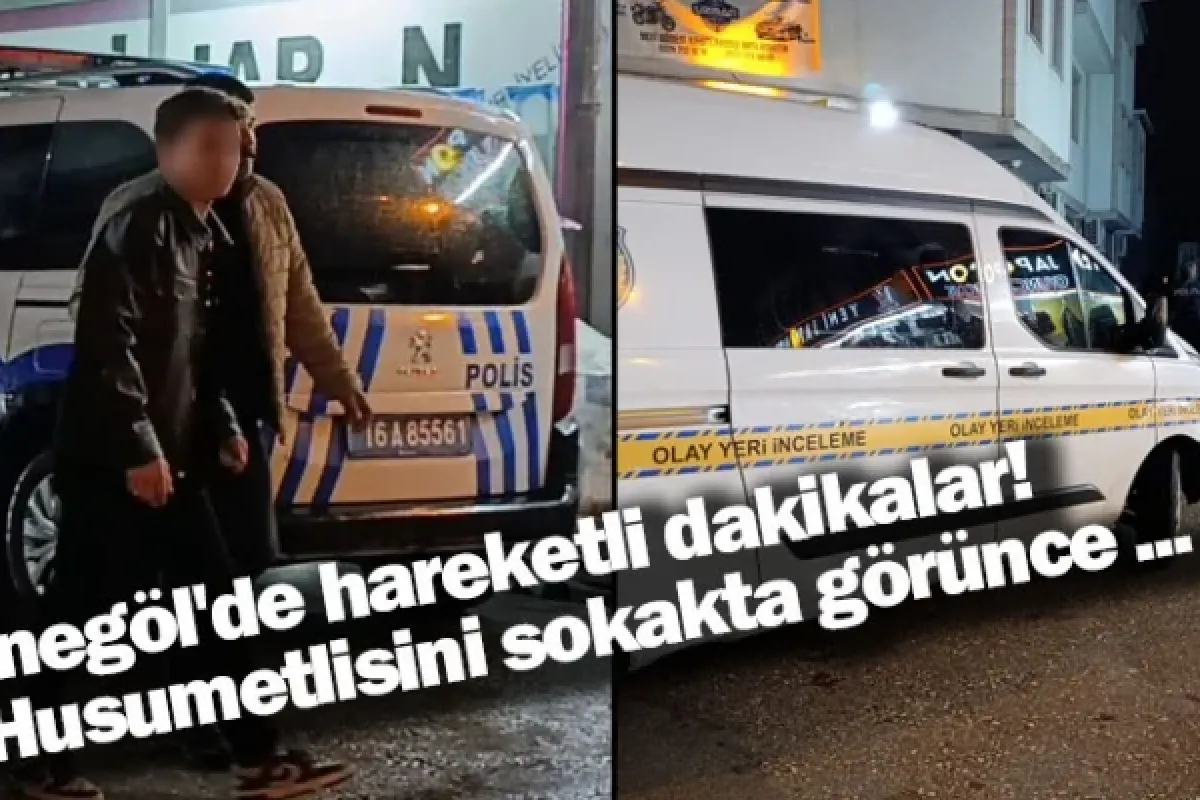 İnegöl'de hareketli dakikalar! Husumetlisini sokakta görünce ...